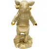 Déco cochons curieux 20cm dorés Kare Design