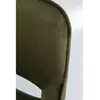 Chaise avec accoudoirs San Francisco velours vert foncé Kare Design