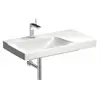 Geberit Xeno2 wastafel 90x48x14cm met kraangat zonder overloop afleg r...