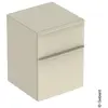 Geberit Smyle Square Zijkast Twee Laden 45Cm Hoogglans Zandgrijs