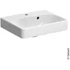 Geberit, Lavabo, Keramag / Lave-mains Smyle Square asymétrique 45 cm b...