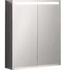 Geberit Option spiegelkast led verlichting 2 deuren 60x70x15cm