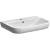 Geberit Smyle Wastafel 70X48Cm M/Kraangat M/Overloop Wit