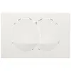 PLAQUE POUR BATI-SUPPORT GEBERIT "DELTA 20" BLANCHE