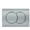 Geberit Delta01 plaque de déclenchement double touche, chrome mat (115...