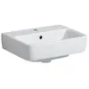 Geberit Renova Plan Fontein 45x34x17 cm 1 Kraangat Met Overloop Wit