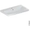 Geberit, Lavabo, Keramag / lavabo iCon Light 75 cm encastré blanc 5018...