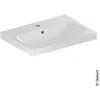 Geberit, Lavabo, Keramag / lavabo iCon Light 60 cm encastré blanc avec...