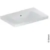Geberit, Lavabo, iCon Light lavabo, 75 cm x 48 cm, sans trou pour robi...