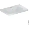 Geberit, Lavabo, Keramag / lavabo iCon Light avec tablette 75 cm blanc...