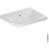 Geberit, Lavabo, iCon Light lavabo, 60 cm x 48 cm, sans trou pour robi...