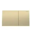 Geberit Sigma70 bedieningsplaat - 2 toets - messing geborsteld