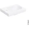 Geberit, Lavabo, iCon Light lave-mains, 38 cm x 28 cm, avec trou de ro...