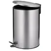 KELA Poubelle de salle de bain Mats - 12 L - 38 cm - Inox - Mat