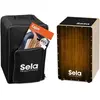 Sela Se 061 De Varios Brown Cajon Set + Sac, Pad, Méthode En Allemand
