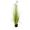 EUROPALMS Herbe d'allium artificielle, blanche, 120 cm, herbe ornement...