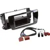 ACV Facade Autoradio 1din Compatible Avec Seat Ibiza 6j Fl - Noir Brillant