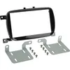 ADNAUTO Kit support Autoradio compatible avec Fiat 500 - Noir brillant