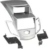 ACV Facade autoradio 2Din compatible avec Ford Fiesta ap09 Argent - avec afficheur
