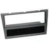 ACV Adaptateur de façade 1-DIN avec vide poche Opel/Renault charbon metallic