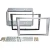 ACV 2-DIN Paneel geschikt voor Opel Corsa C 2000-2006 - Kleur: Aluminium
