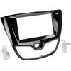 MyHandsfree Kit Facade autoradio 2DIN compatible avec Opel Karl ap15 Noir brillant
