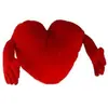 Veryshop Coeur Main Rouge 70 cm