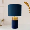 Näve, Lampe de table, Lampe de table BORDO h : 32cm bleu (E14)