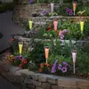 NAVE Lampe solaire sur piquet enfichable IP44 multicolore LED H 40 cm ...
