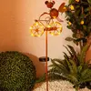 Näve, Éclairage d'extérieur, Piquet solaire à LED brun h : 88cm (3 lm,...