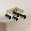 Näve Plafonnier spot lumineux salon lumière noir or spot orientable GU10