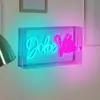 LED-bord decoratie "Dolce Vita" Hoogte 30cm Breedte 15cm Motivatie Bor...
