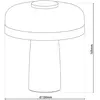 Tafellamp "Pilu" Lampje Metaal-Kunststof draadloos USB geïntegreerde L...