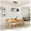 Fischer&honsel - Suspension gilli E27 3x40W métal sable noir, tissu li...