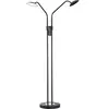 Fischer & Honsel - Vloerlamp Tallri - 2x LED 7,5 W (incl.) - Zwarte Za...