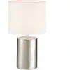 Fischer & Honsel 50662 Prata Lampe de table avec abat-jour en tissu et...