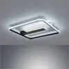 Fischer & Honsel Plafonnier lampe de salon lumière led métal blanc lampe de chambre 50x50 cm