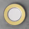 Villeroy & Boch Audun Fleur Assiette plate en porcelaine de qualité supérieure Blanc/gris/jaune 27 cm