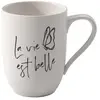 Villeroy & Boch Gobelet avec anse La vie est belle Statement, Tasse, B...