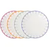Speiseteller-Set Fleur Couleur ø 26,6 cm Set van 4