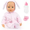 Bayer Design - Babypop Anna First Words Baby met geluid 38 cm in roze