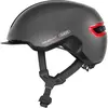 Abus Mixte Hud-y Ace Casque de Vélo, Titane/Rouge, M (54-58 cm) EU