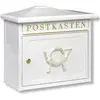 Boîte aux lettres Sylt 1883 W - BURG-WÄCHTER - Acier Blanc - Simple fa...