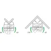 Fixation angle blanc pour theleda p Theben 9070969