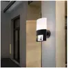 WOFI Applique murale d'extérieur d'extérieur 1 ampoule LED Noir