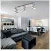 WOFI Bali Applique murale en plastique 27 W Aluminium brossé H 17 cm x...