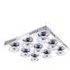 Plafonnier led 40,5 watts lampe d'éclairage en métal Wofi 9589.09.01.0...