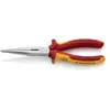 Pince bec 1/2 rond isolée 1000V - KNIPEX - 200mm - Rouge