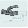 AL-KO koppeling AK351 R60 3500kg horizontaal 2xM16