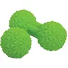 Schildkrot Fitness Schildkröt Set de Massage Duo, Balle Duo avec Protubérances et Balle de Massage avec Protubérances Ø 60 mm, Vert, pour la Relaxation Musculaire, 960151